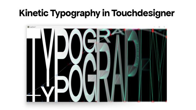 Create Kinetic Typography in Touchdesigner | Tutorial