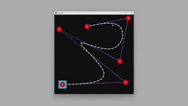 Touchdesigner Bézier Curve Manipulation Demo