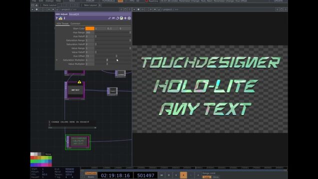 TOUCHDESIGNER – HOLO LITE EFFECT