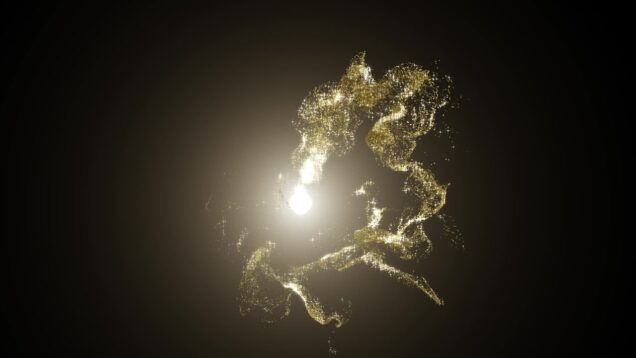 Another things in gold.  #visuals #Touchdesigner #visualartist #generative #generativeart #generativ