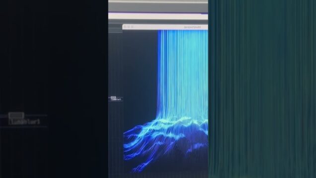 #Audiovisual #touchdesigner #td #ambient #ambientmusic #waterfall #short