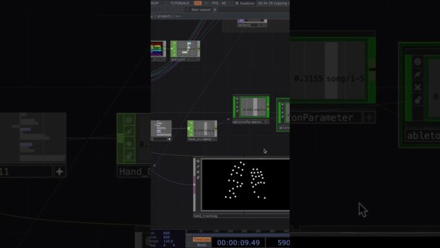 Controlling ableton with my hands’ position via TochDesigner! #producer #touchdesigner #ableton