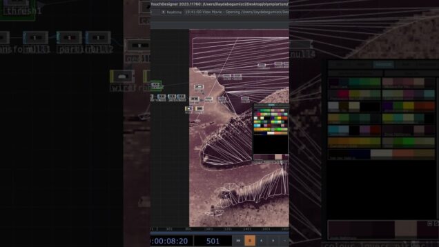 Here is my network for tracing videos in #touchdesigner