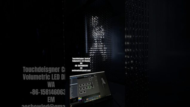 Touchdesigner Directly Control  Volumetric LED Display LED Cube