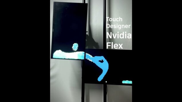 Touchdesigner Nvidia Flex with sensor!