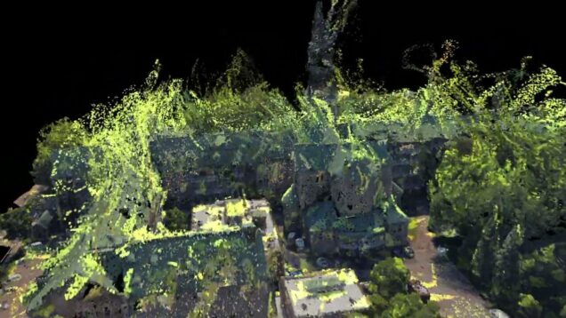 Touchdesigner point cloud building manipulation