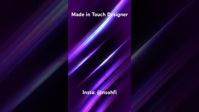 Audio light streaks – Touch Designer #newmediaart #touchdesigner #audioreactive