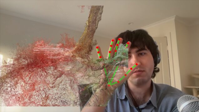 Destroy Pointclouds with Your Hands in Touchdesigner!