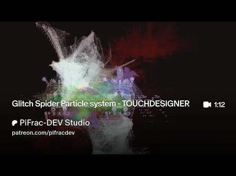 Glitch Spider Particle system – TOUCHDESIGNER Tutorial