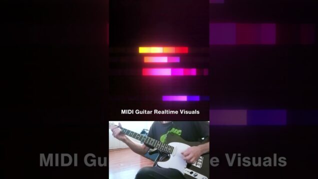 MIDI Guitar Realtime Visuals #touchdesigner #guitar #realtime #midi