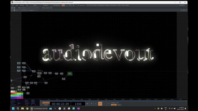 Audioreactive Text in TouchDesigner – Project Showcase