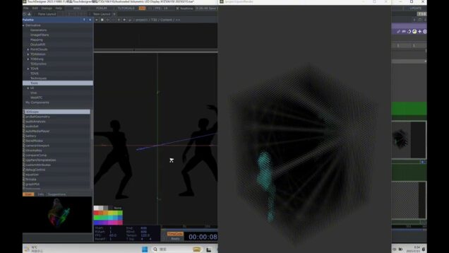 Ballet Dancing show on Touchdesigner LED Mapping running with 3D Volumetric LED Display