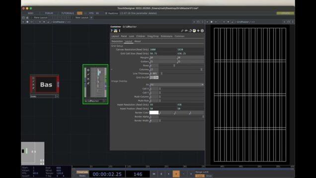 Flyer and Poster Grid Layout Tool For Touchdesigner(Free Download)