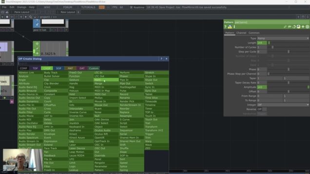 Interactive mirror with optical flow in TouchDesigner