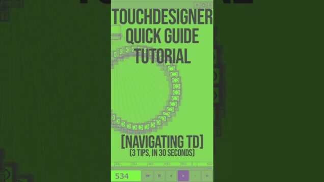 TouchDesigner Beginner Tips / Tutorial #touchdesigner #touchdesignercommunity #touchdesignertips