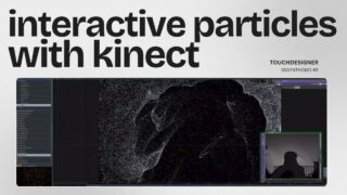 TUTORIAL | Interactive Particles with KINECT | #touchdesigner