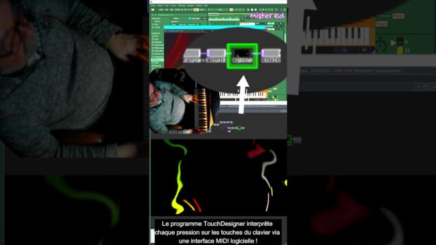 Aurores Boréales via MIDI   TouchDesigner et Ableton Live #shorts  #music #ableton #touchdesigner