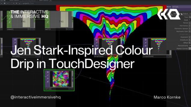 Jen Stark-Inspired Colour Drip Effect in TouchDesigner – TouchDesigner Tutorial 199