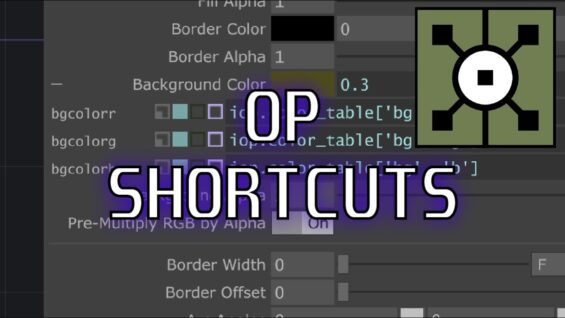 OP Shortcuts in TouchDesigner