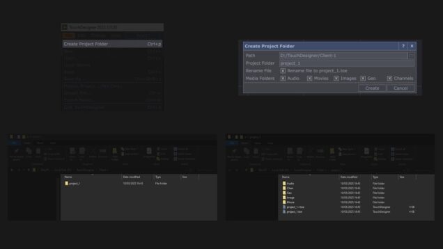 Small Optimisations in TouchDesigner: The Project Folder