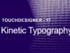 [TouchDesigner] Kinetic Typography