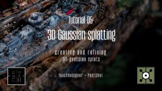 TouchDesigner tutorial 05 – 3D Gaussian splatting Training/Refining/Manipulating (+ PostShot)