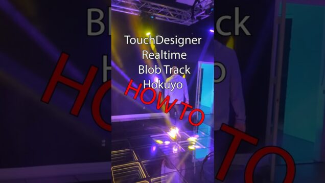 TouchDesigner Tutorial Track People with Moving Lights How To #touchdesigner #hokuyo #blobtrack