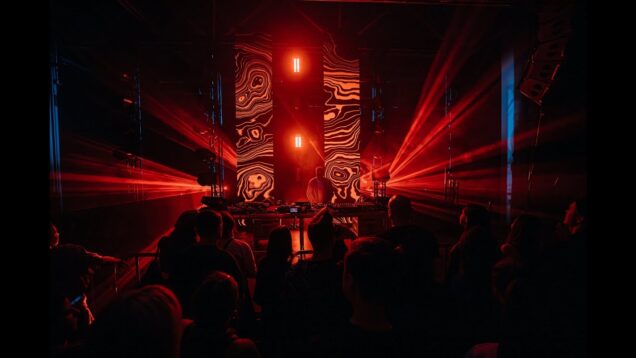 NUR festival`s night musical programm. TouchDesigner visual live 2024