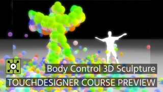 Real-time 3D body stylization Kinect interaction |【Gem Seed】Touchdesigner Course Preview