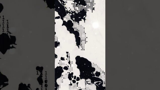 #touchdesigner #ascii animation. Zero and ones blended with displacement. KOSAA. #hypnotictechno