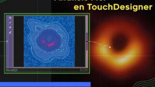 Análisis de observaciones agujeros negros en TouchDesigner