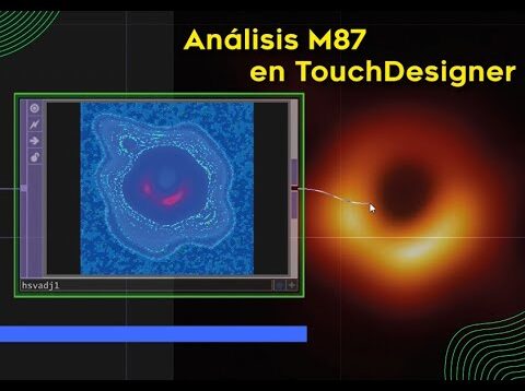 Análisis de observaciones agujeros negros en TouchDesigner