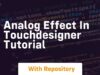 Analog effect in touchdesigner tutorial