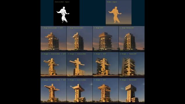 "apartment block in sunset" – experiment in TouchDesigner with StreamDiffusion