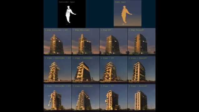 "apartment block in sunset" – experiment in TouchDesigner with StreamDiffusion