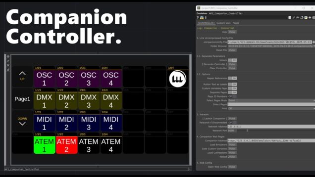 Companion Controller for TouchDesigner – MFI Tools