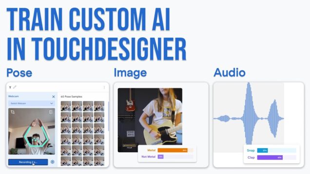 Easily Train Pose, Image, & Audio Detection AI in TouchDesigner (No Code): Teachable Machine Plugin