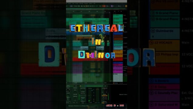 ETHEREAL Fractales in Dm #shorts #music #improvisation #touchdesigner #ableton #mistered