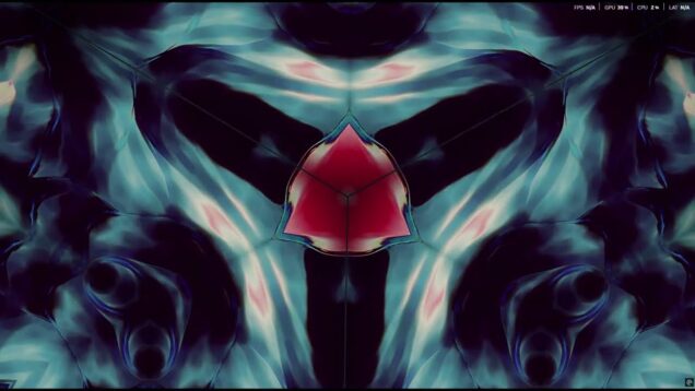 Kaleidoscope Version of Echoes of Fate generative artwork. #newmediaart #digitalart #touchdesigner