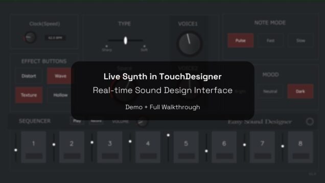 Make Sound Without Music Theory – TouchDesigner Synth Intro