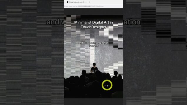 Minimalist Digital Art in TouchDesigner