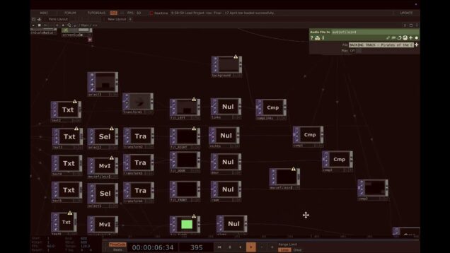 “Open House” project – technology system – TouchDesigner