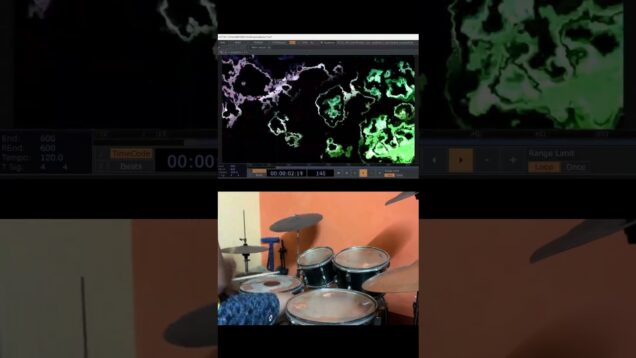 Psychosocial (Slipknot) drums cover – TouchDesigner  #music #touchdesigner #slipknot #drums