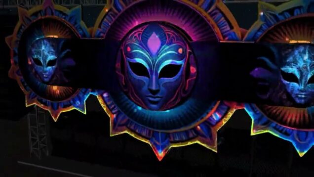 Virtual Psytrance Stage Decor | made with TouchDesigner + Resolume