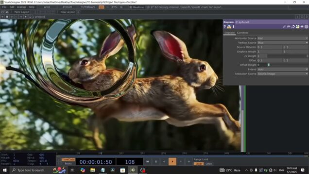 Water ripple effect – TOUCHDESIGNER Tutorial #touchdesigner