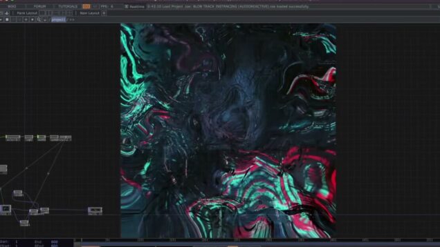 audioreactive patch in  TouchDesigner electronicmusic #Ambient #audiovisual #sounddesign