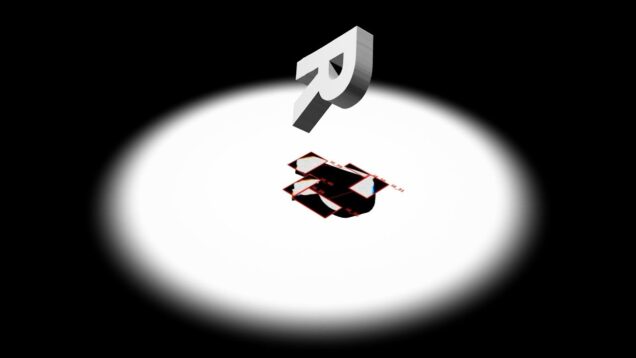 Blob Track Shadow of Typography / TouchDesigner