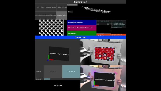 calibration using touchdesigner