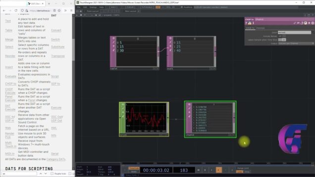 CHOP TO – DAT OPERATORS TOUCHDESIGNER – PARTE H