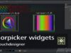 Colorpicker widgets for Touchdesigner v1.5.2